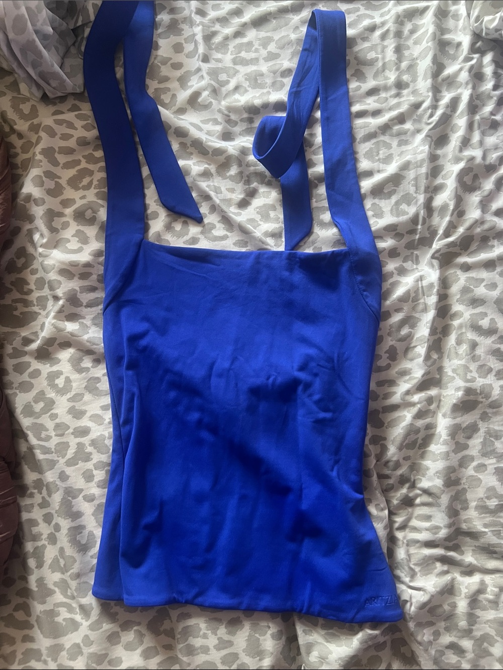 Women's Royal Blue Square-Neck Tank Top